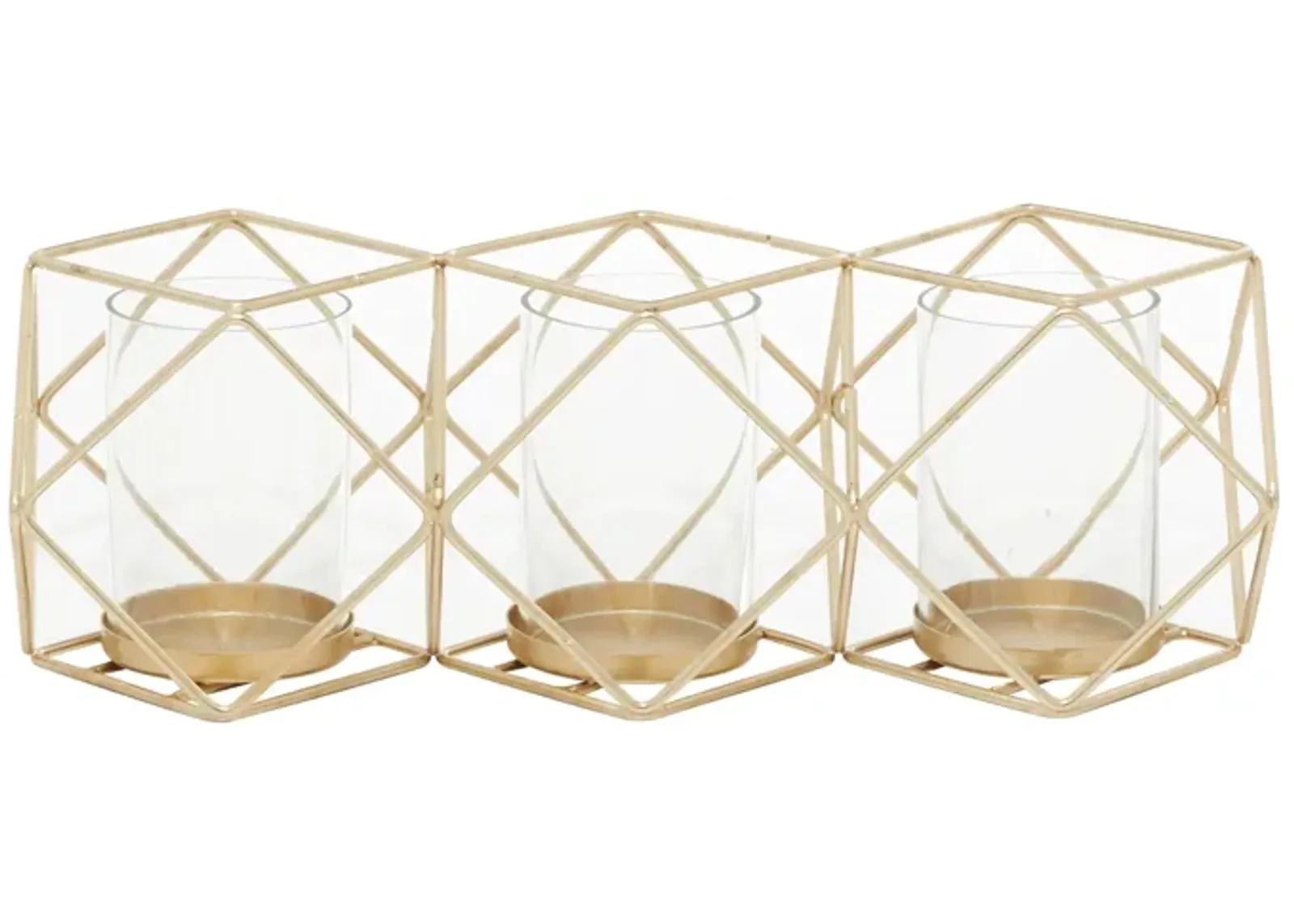 Ivy Collection Aramingo Candle Holder in Gold by UMA Enterprises