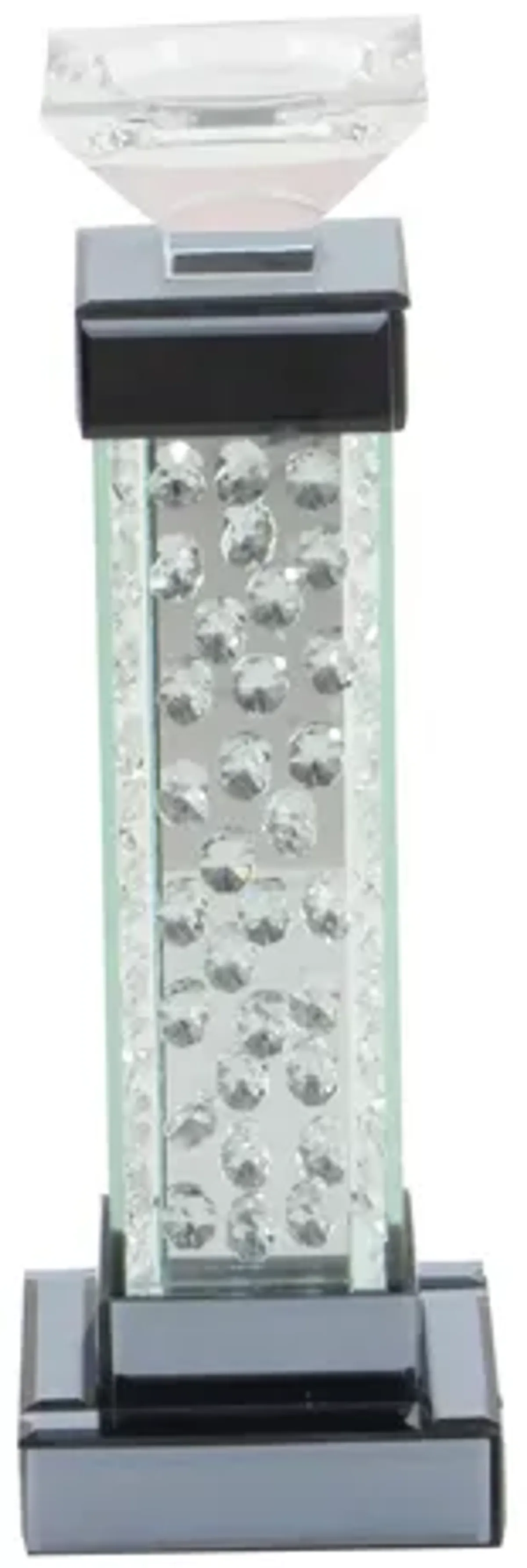 Ivy Collection Chenonceaux Candle Holder in Clear by UMA Enterprises