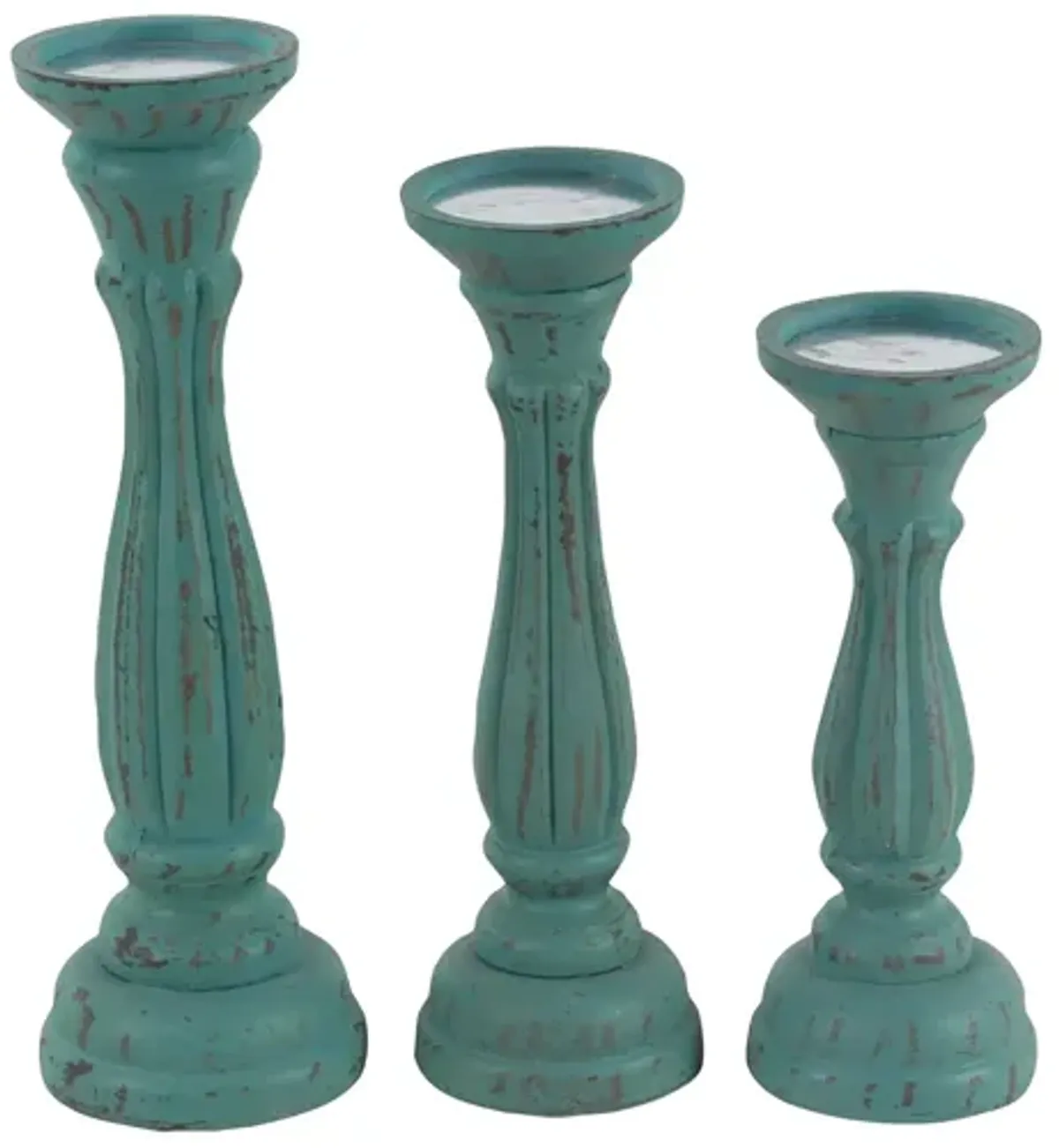 Ivy Collection Kenyatta Candle Holders Set of 3