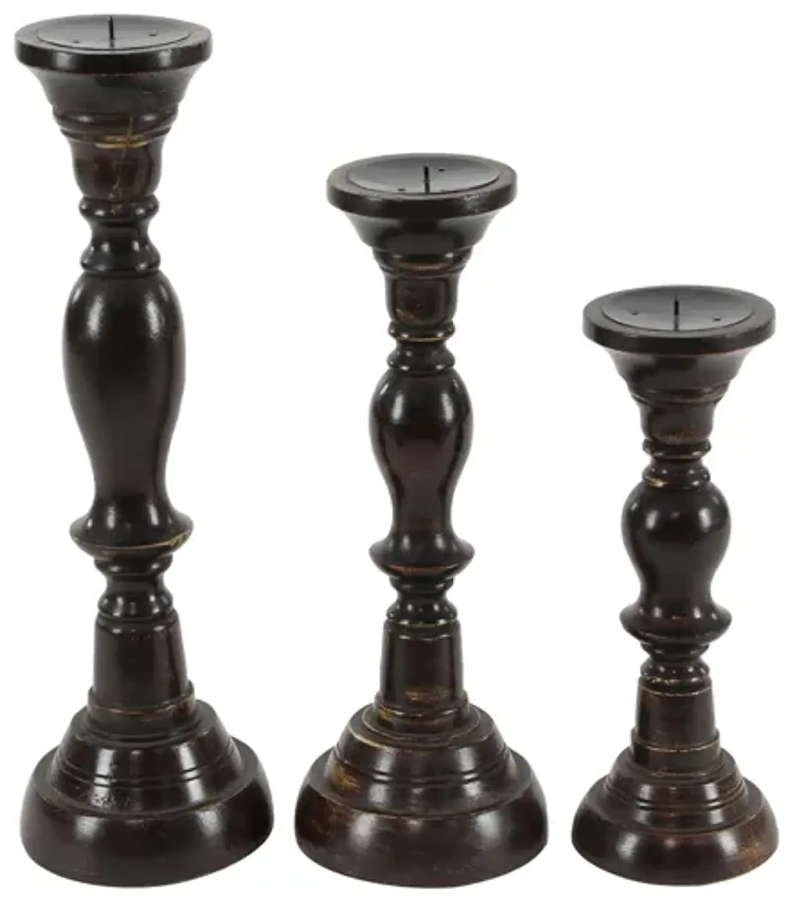 Ivy Collection Sonokong Candle Holders Set of 3