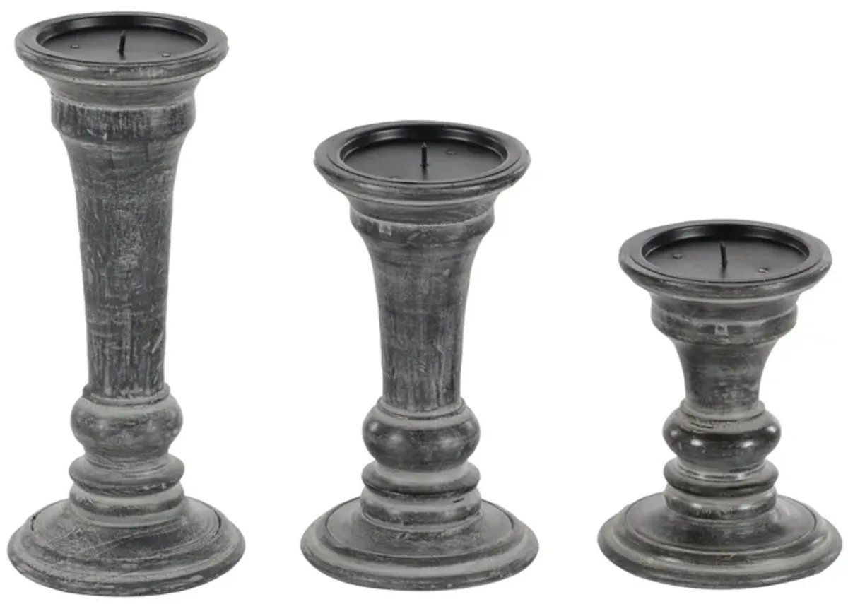 Ivy Collection Ulfer Candle Holders Set of 3