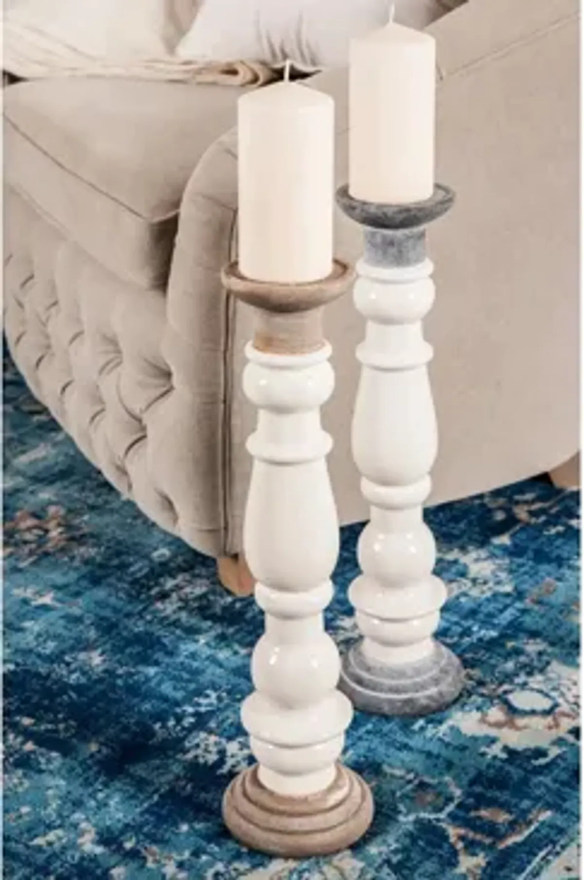 Ivy Collection Galieti Candle Holders Set of 2