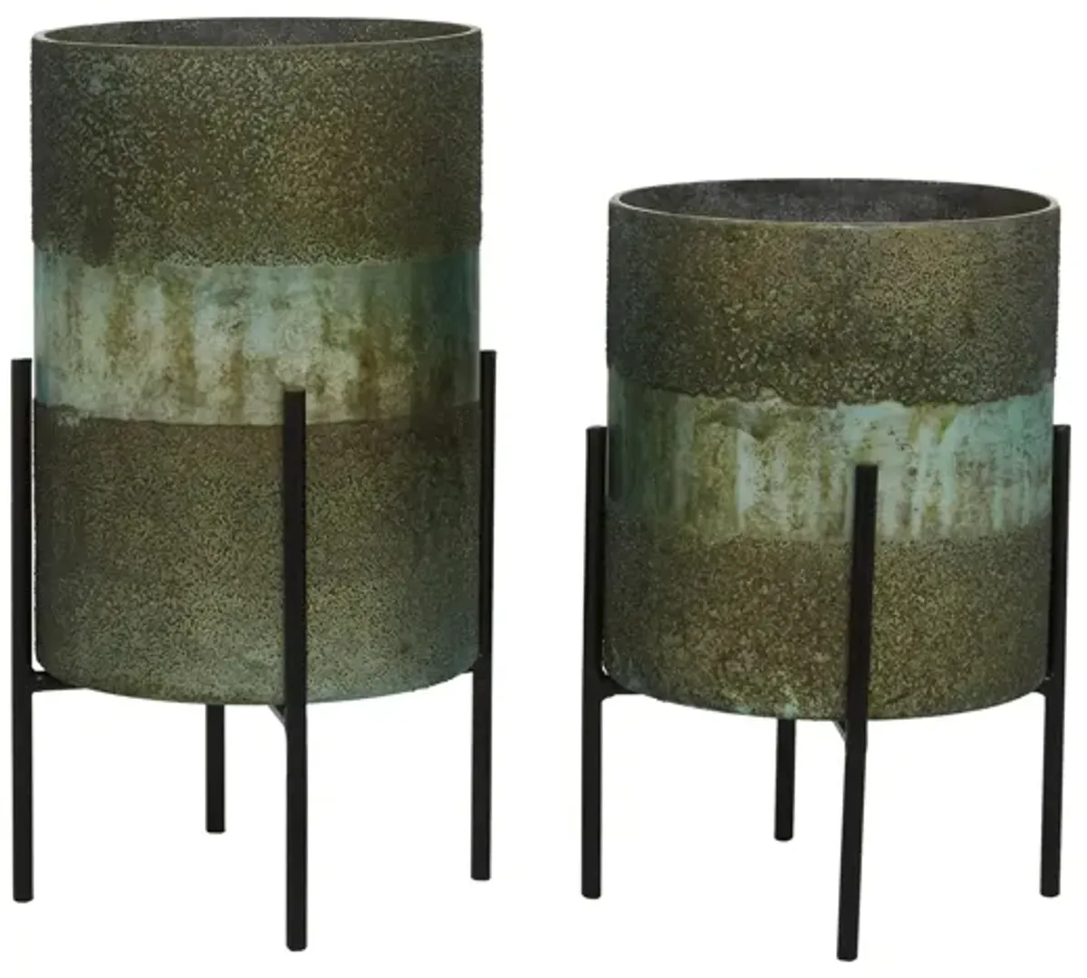 Ivy Collection Gianfranco Candle Holders Set of 2