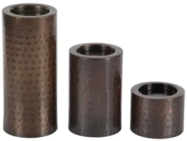 Ivy Collection Banee Candle Holders Set of 3