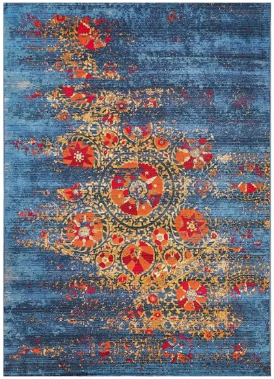 Liora Manne Marina Suzanie Indoor/Outdoor Area Rug in Blue by Trans-Ocean Import Co Inc