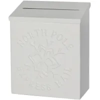 Stertikona Letters to Santa Tabletop Mailbox in White by Stratton Home Decor