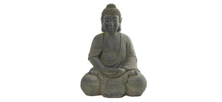 Buddha Statue (Indoor/Outdoor) in Gray by Bellanest