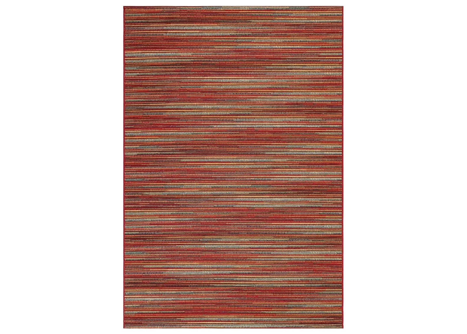 Liora Manne Marina Stripes Indoor/Outdoor Area Rug in Saffron by Trans-Ocean Import Co Inc