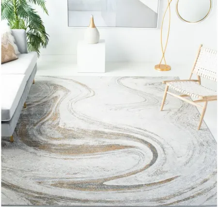 Orchard II Rug in Gray & Gold by Safavieh