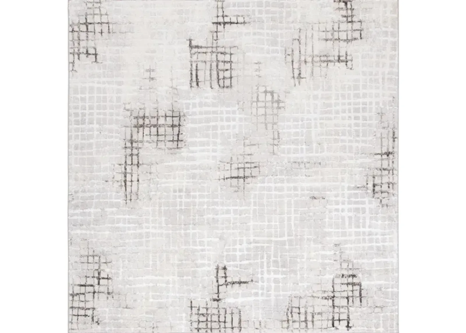 Orchard VI Square Rug in Light Gray by Safavieh