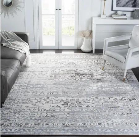 Orchard VII Square Rug in Light Gray by Safavieh