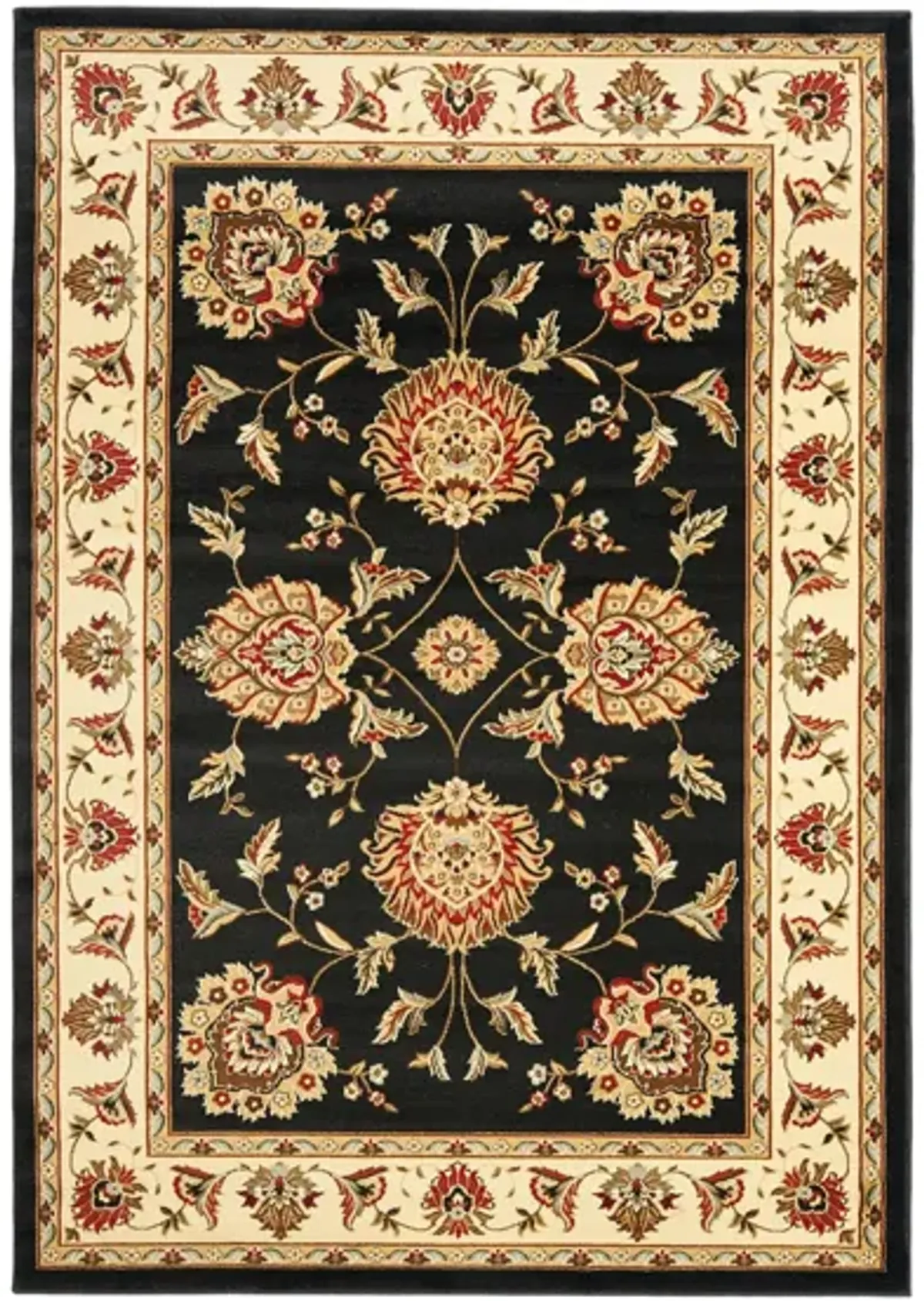 Mersey Area Rug in Black / Ivory by Safavieh