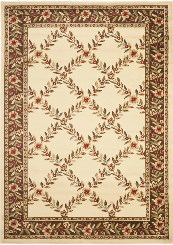Queensferry Area Rug in Ivory / Brown by Safavieh