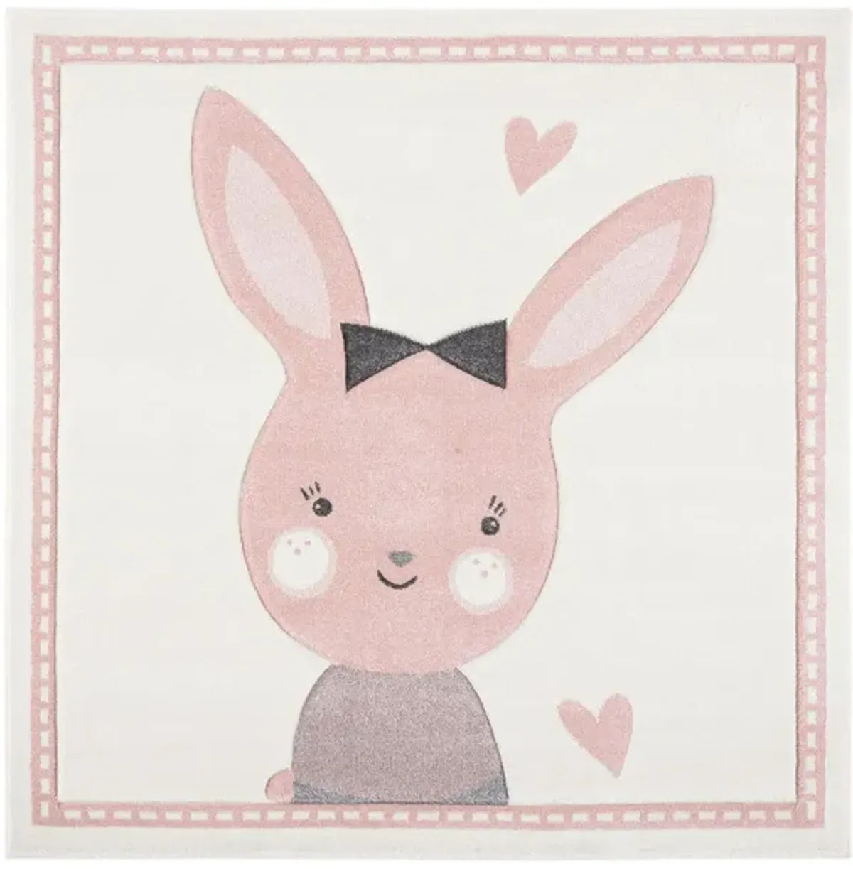 Carousel Bunny Kids Area Rug