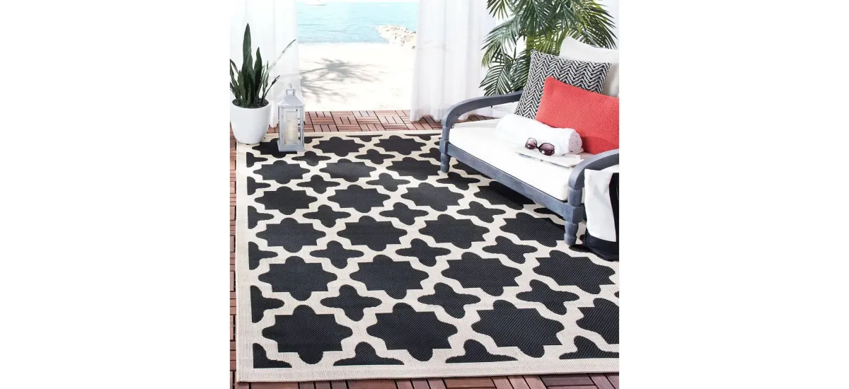 Courtyard Tile Indoor/Outdoor Area Rug