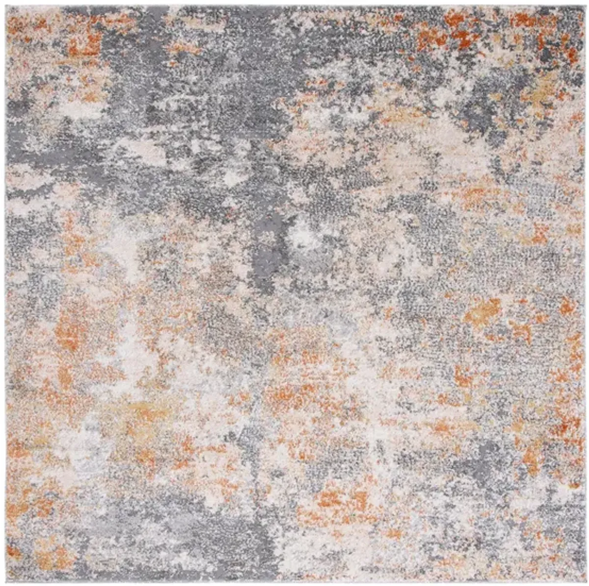 Iommi Area Rug in Gray & Orange by Safavieh