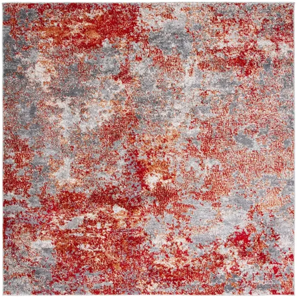 Iommi Area Rug in Red & Gray by Safavieh