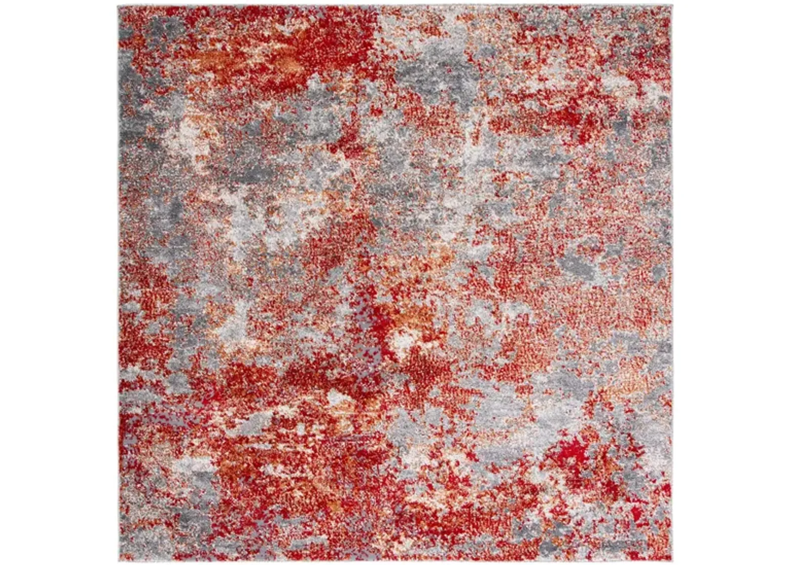 Iommi Area Rug in Red & Gray by Safavieh