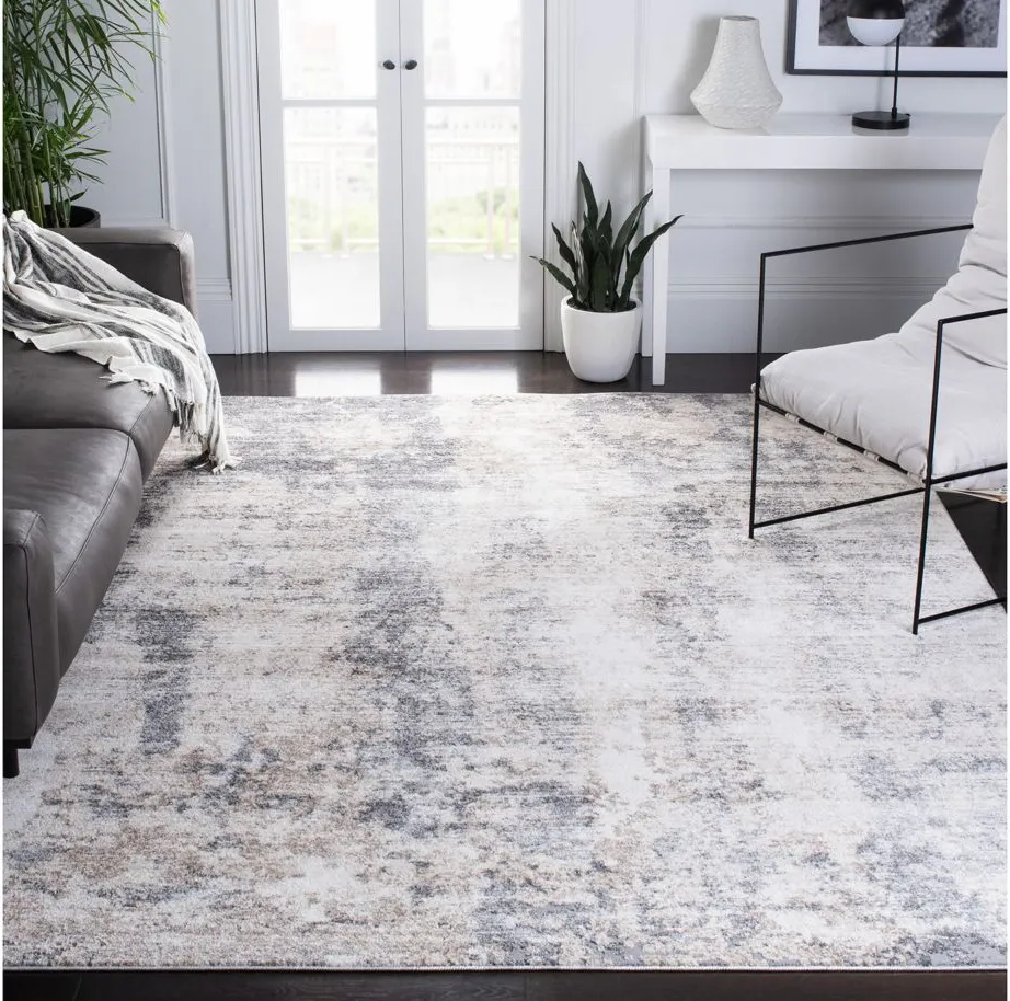 Doyle Area Rug Square in Ivory & Gray by Safavieh