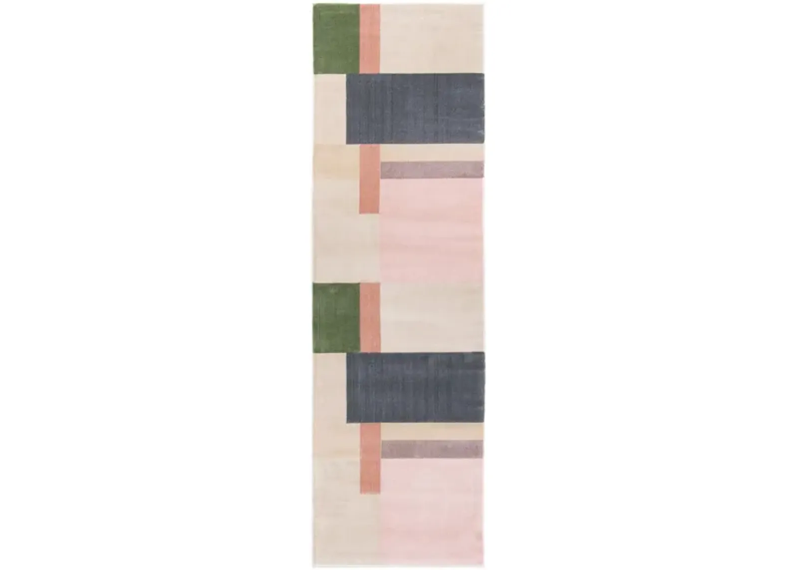 Orwell Runner Rug in Ivory/Charcoal by Safavieh