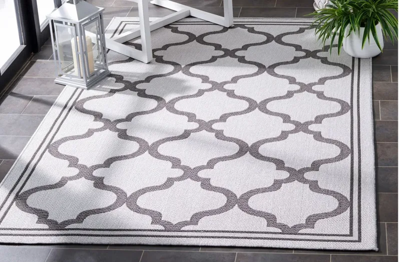 Bermuda Morocco Indoor/Outdoor Area Rug in Gray & Brown by Safavieh