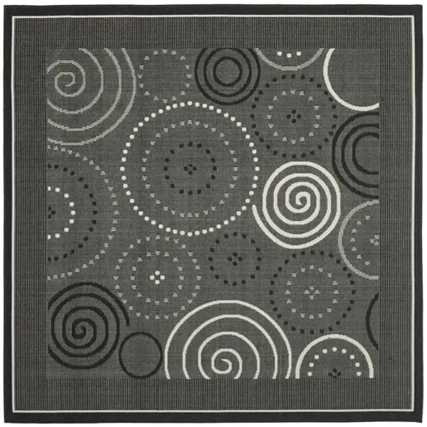 Courtyard Circles Indoor/Outdoor Area Rug