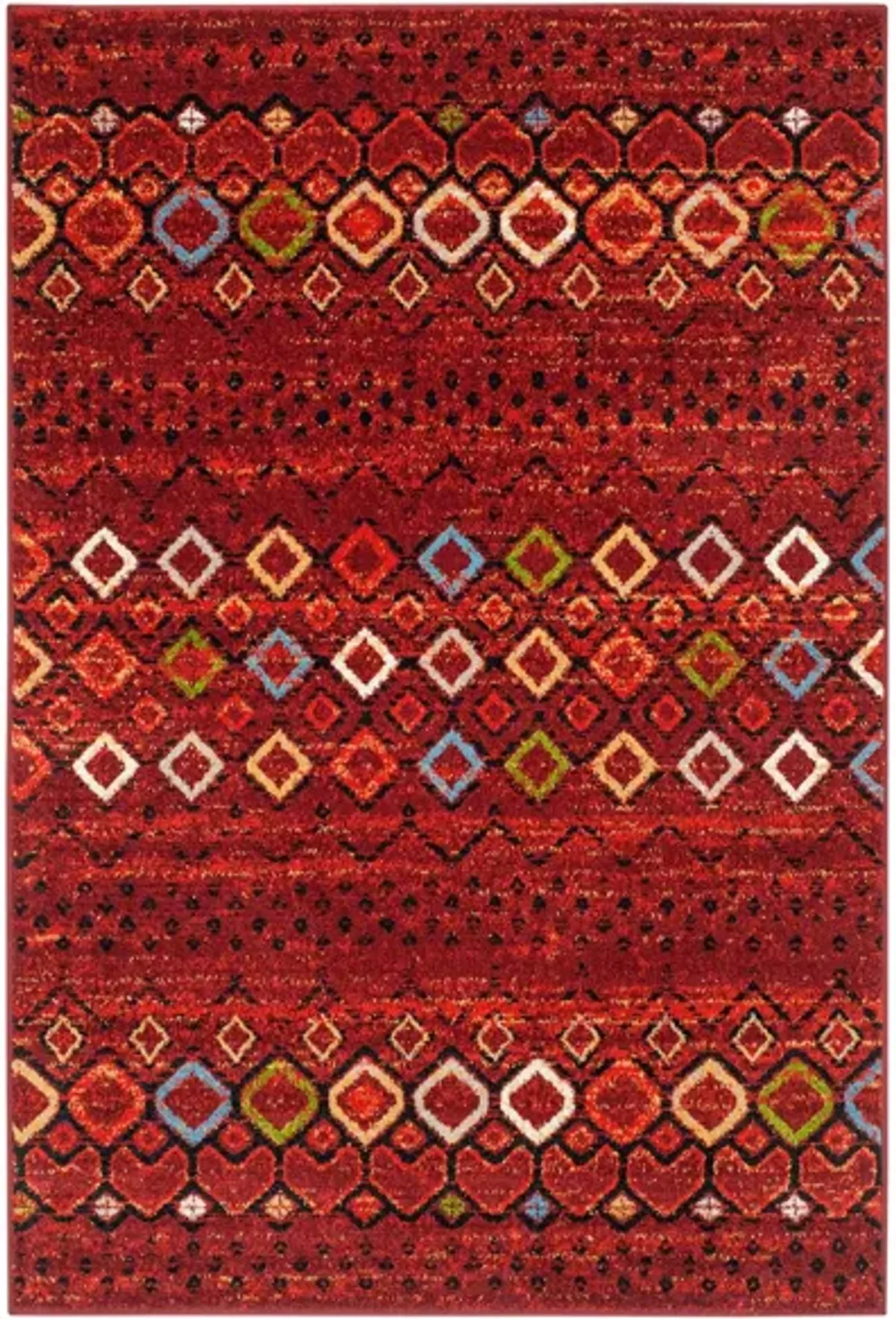 Halen Red Area Rug in Terracotta by Safavieh