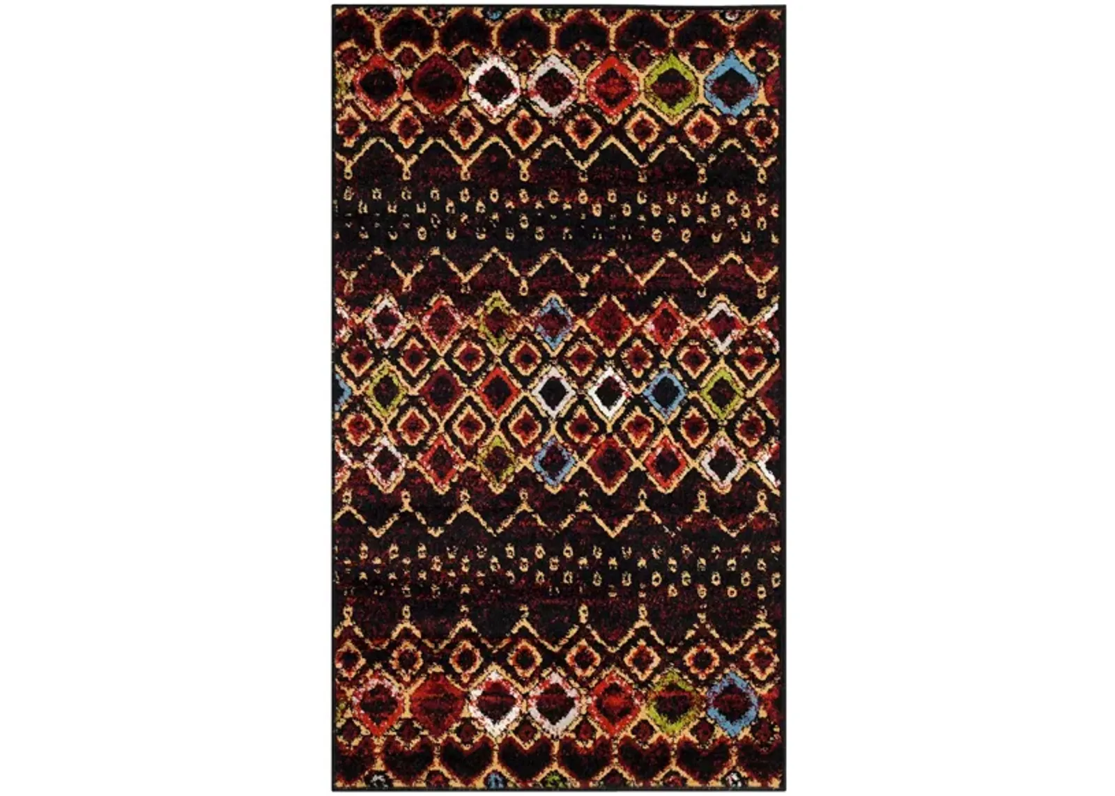 Halen Dark Area Rug in Black by Safavieh