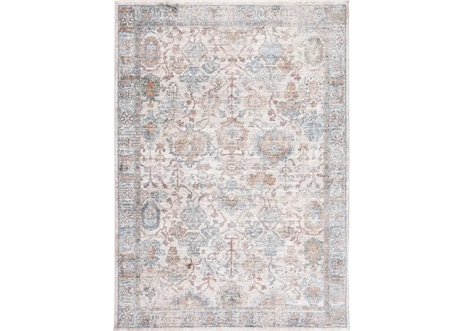 Jasmine Area Rug in Ivory & Blue by Safavieh