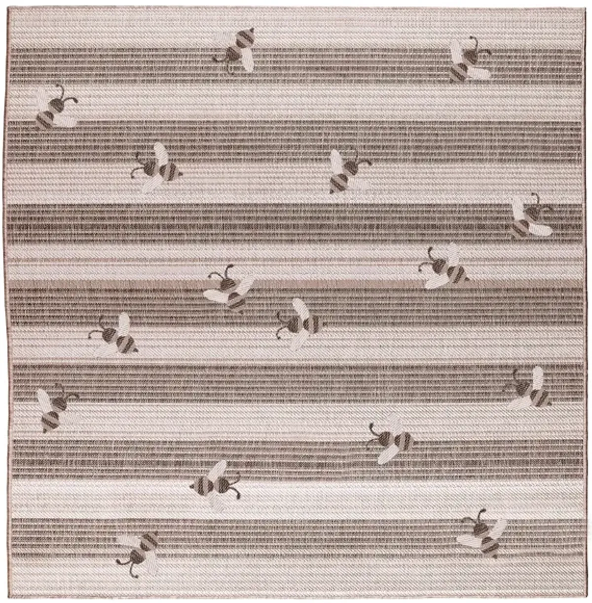 Liora Manne Malibu Sweet Bees Indoor/Outdoor Area Rug in Neutral by Trans-Ocean Import Co Inc