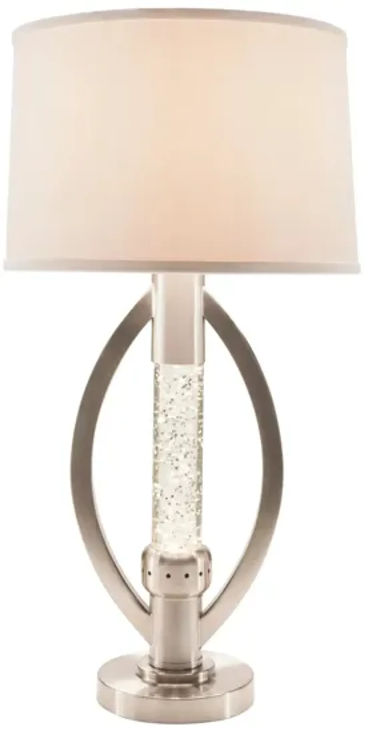 Chrome Table Lamp w/ Sparkle Night-Light in Chrome by Bellanest