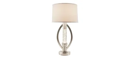 Chrome Table Lamp w/ Sparkle Night-Light in Chrome by Bellanest