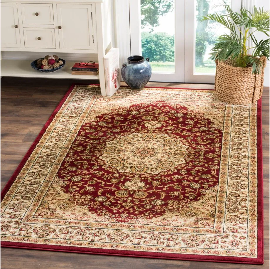 Fareham Area Rug in Red / Ivory by Safavieh