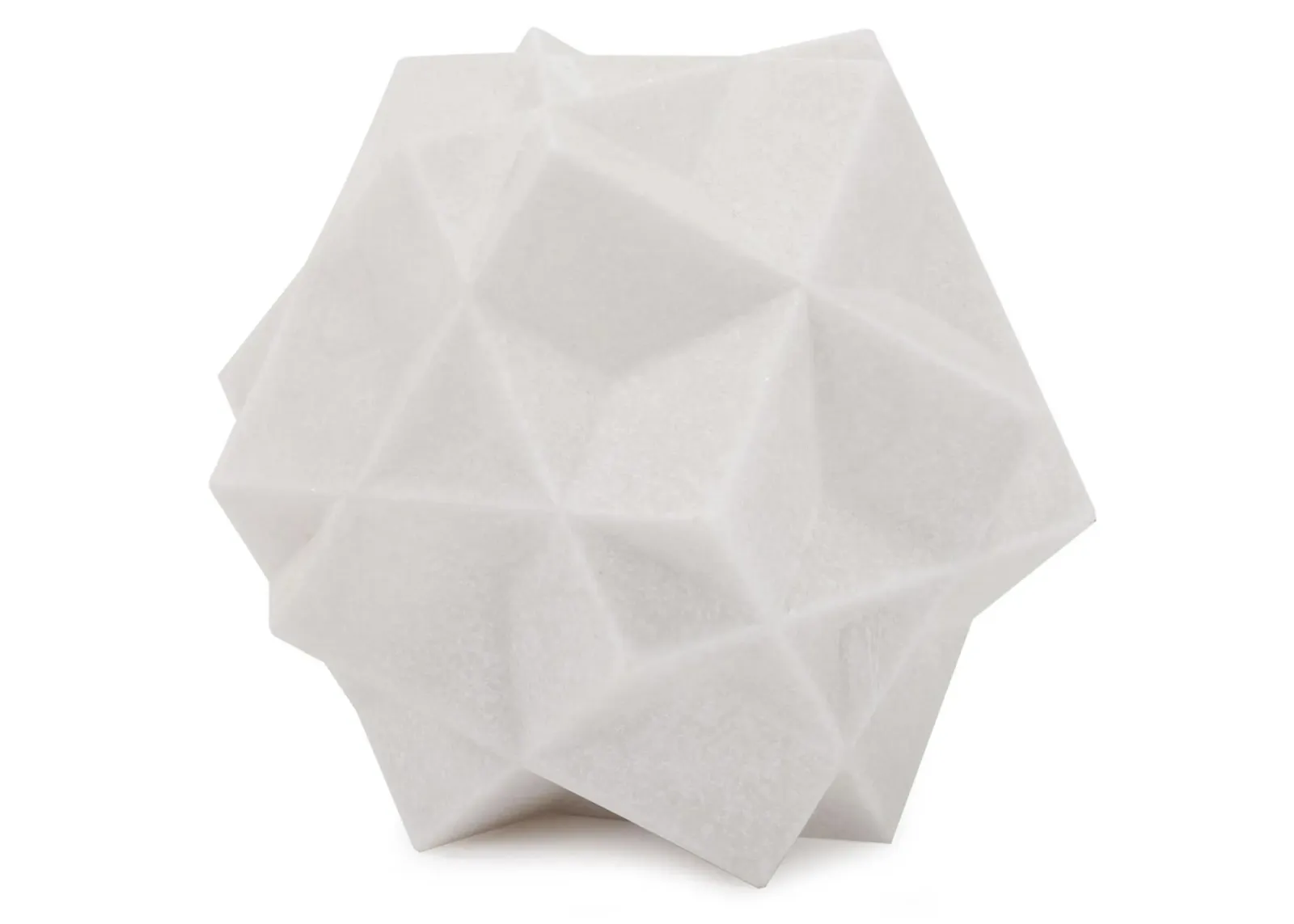 Geometric Star Sculpture in Off White by Howard Elliott Collection