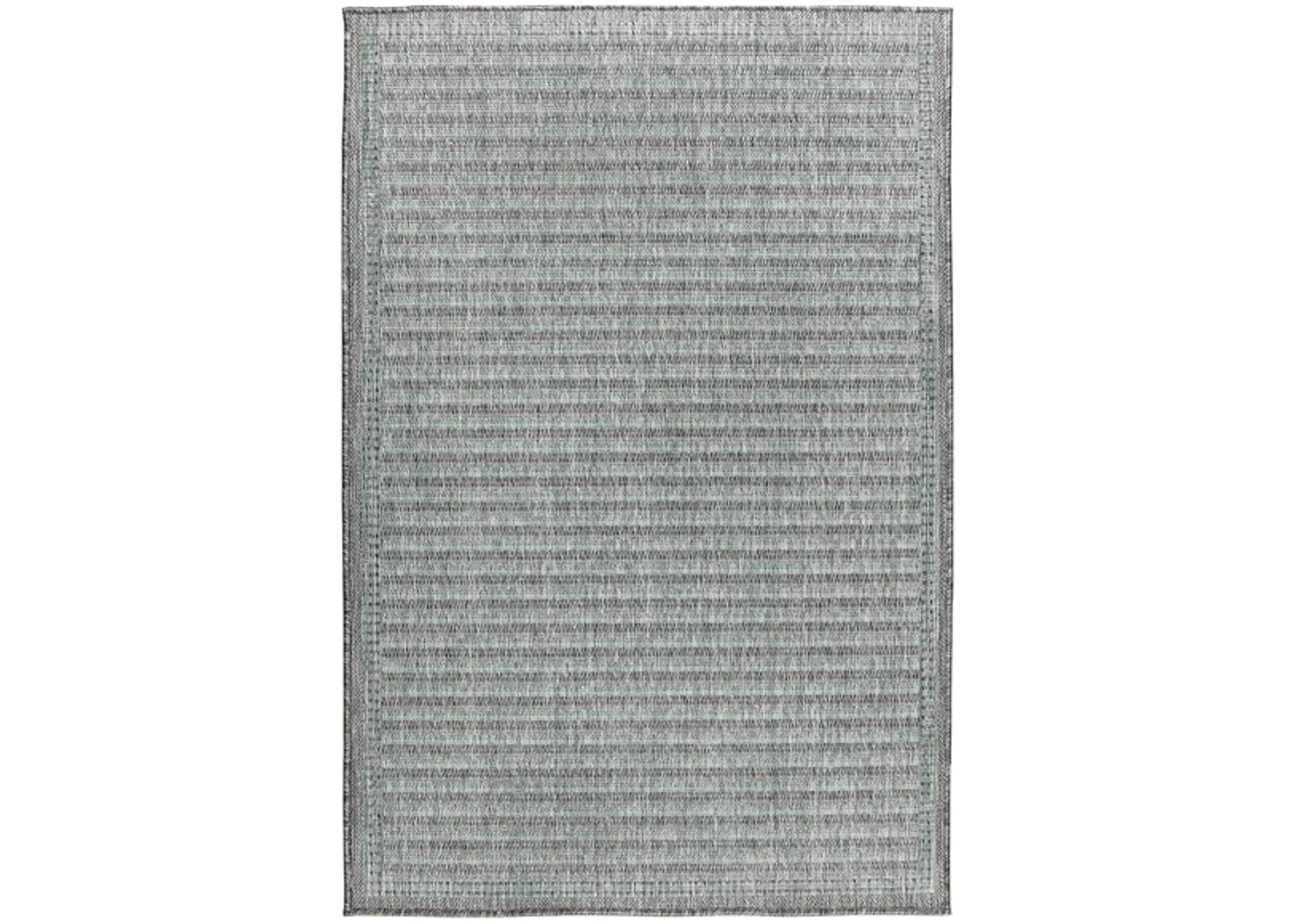 Liora Manne Malibu Simple Border Indoor/Outdoor Area Rug in Aqua by Trans-Ocean Import Co Inc