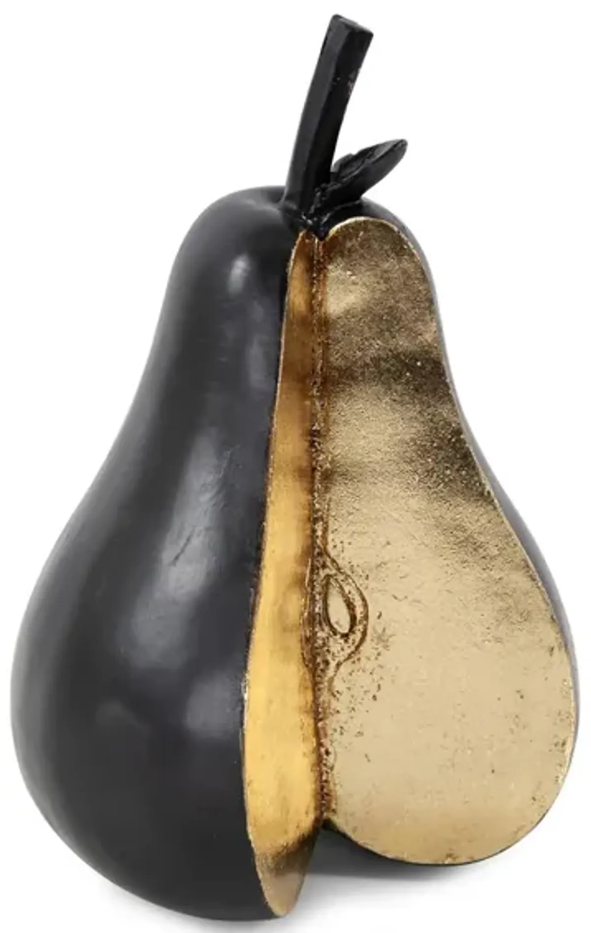 Gilded Pear in Matte Black/Gold by Howard Elliott Collection