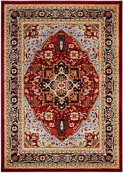 Mercia Area Rug in Red / Black by Safavieh