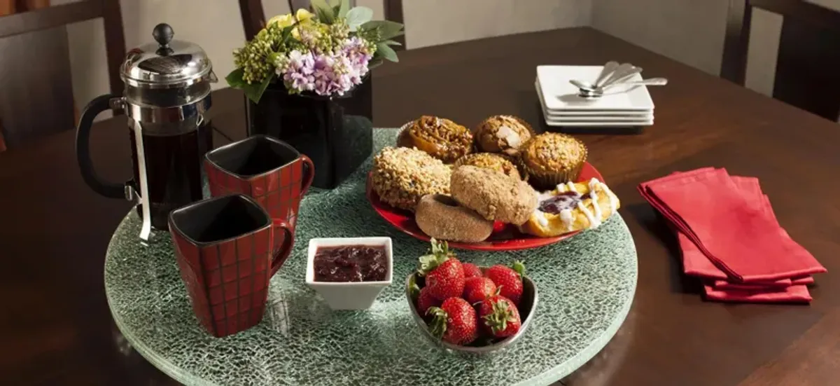 Cracked-Glass Lazy Susan