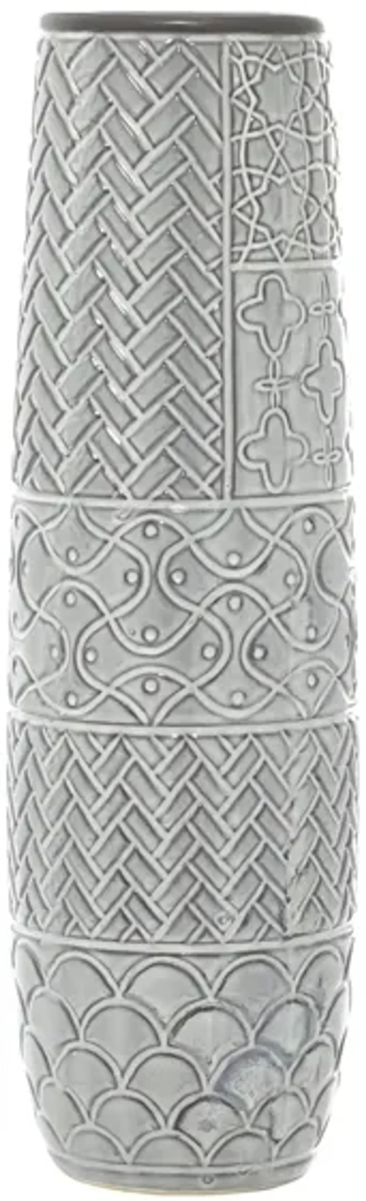 Ivy Collection Ditt Vase in Gray by UMA Enterprises