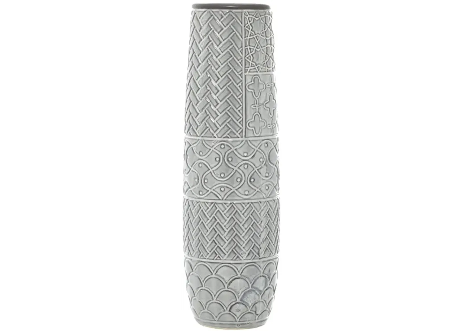 Ivy Collection Ditt Vase in Gray by UMA Enterprises