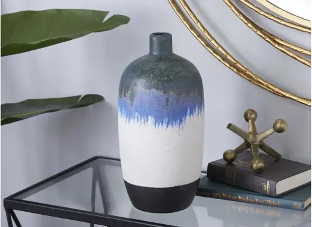Novogratz White Ceramic Contemporary Vase