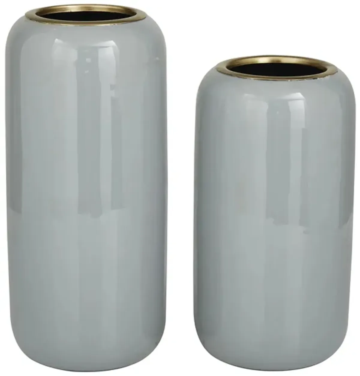 Novogratz Tribute Vase Set of 2 in Grey by UMA Enterprises