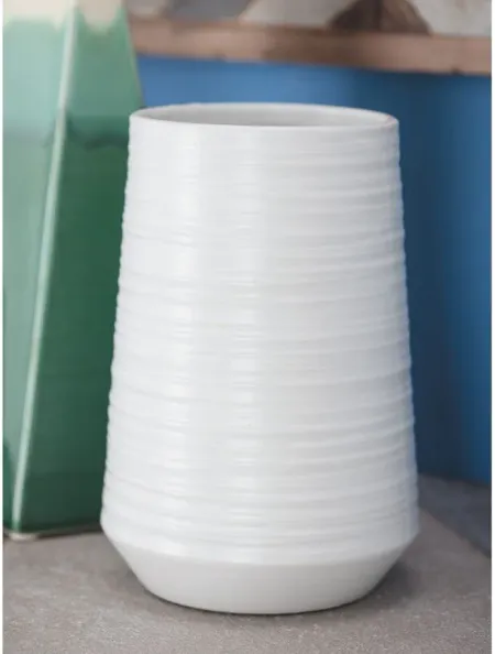 Ivy Collection Topic Vase in White by UMA Enterprises