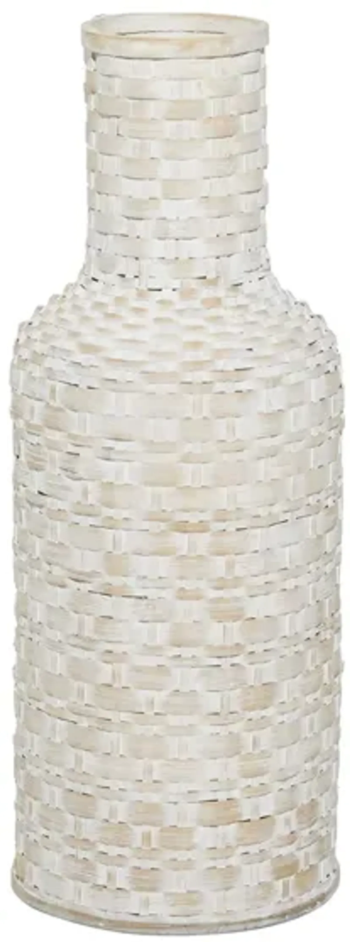 Ivy Collection Braq Vase in White by UMA Enterprises