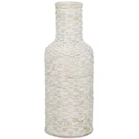 Ivy Collection Braq Vase in White by UMA Enterprises