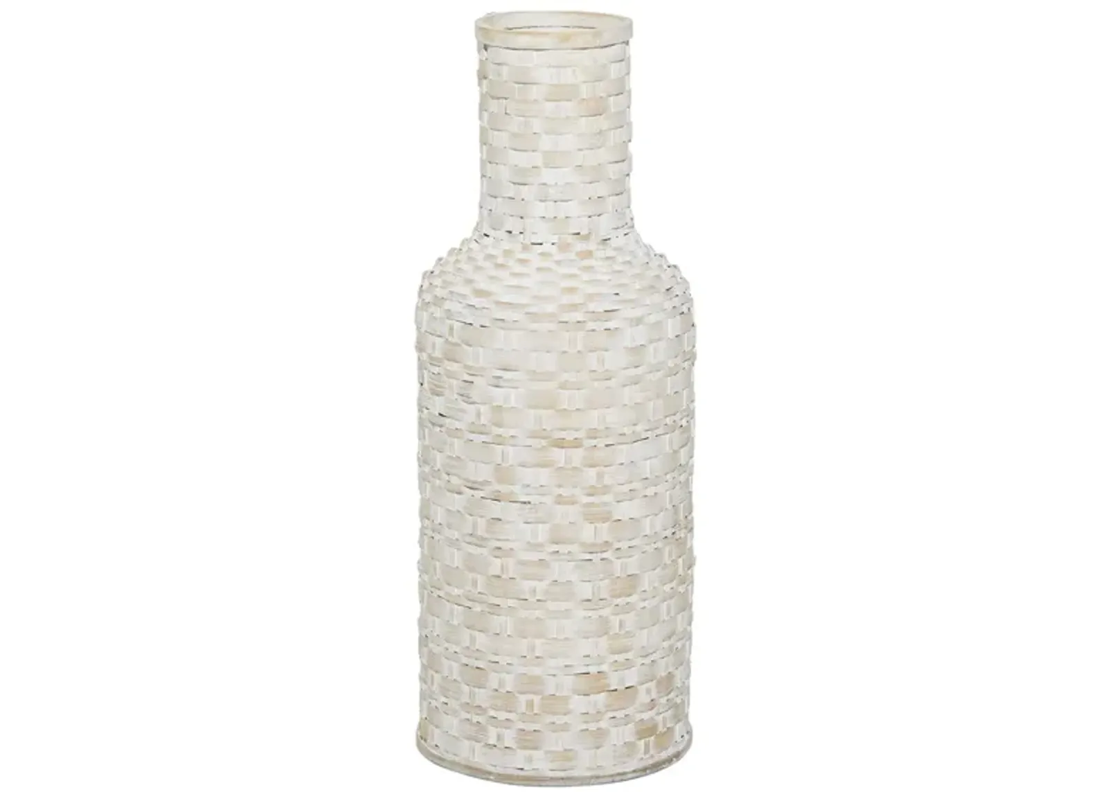 Ivy Collection Braq Vase in White by UMA Enterprises