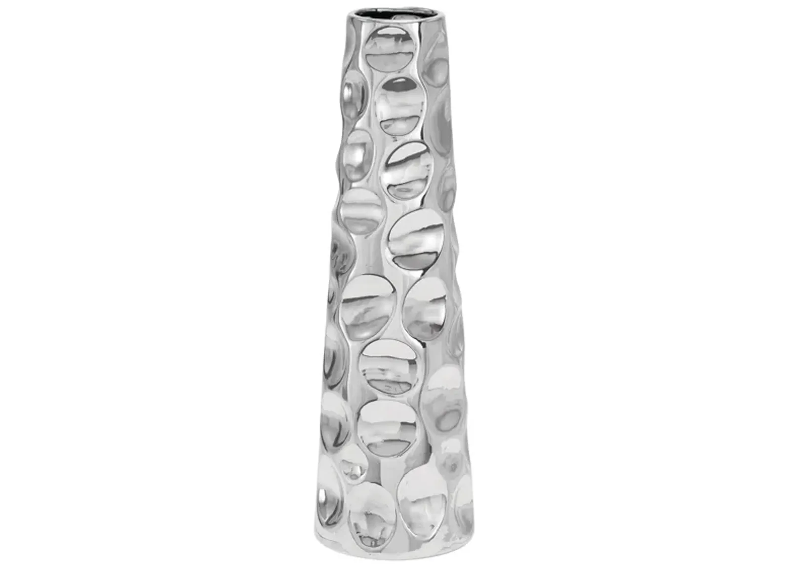 Ivy Collection Nhar Vase in Silver by UMA Enterprises