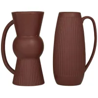 Novogratz Shapeways Vase Set of 2 in Maroon by UMA Enterprises