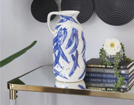 Ivy Collection Akasarushi Vase in Blue by UMA Enterprises