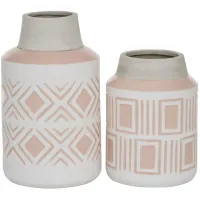 Ivy Collection Stikfas Set of 2 in White by UMA Enterprises